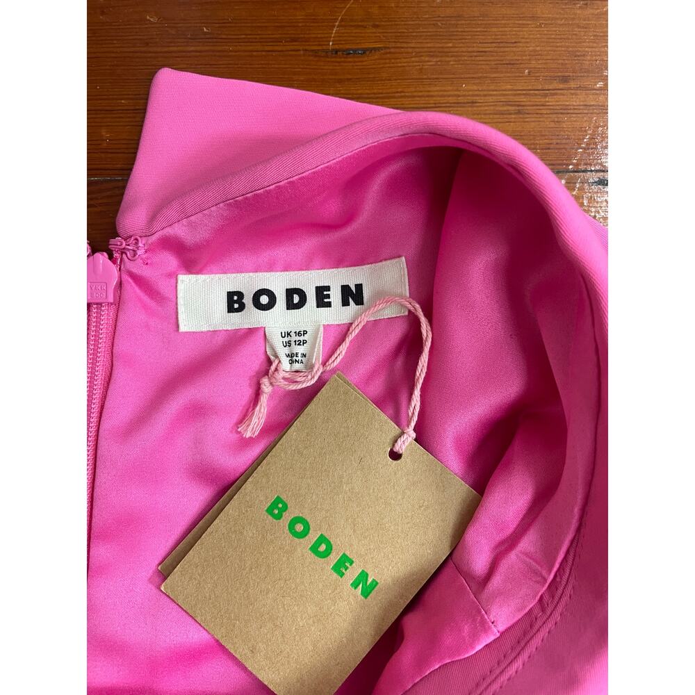 ✨NWT Boden Clarissa Wide Leg Sleeveless Pink Jumpsuit Sz 12P - Picture 11 of 11